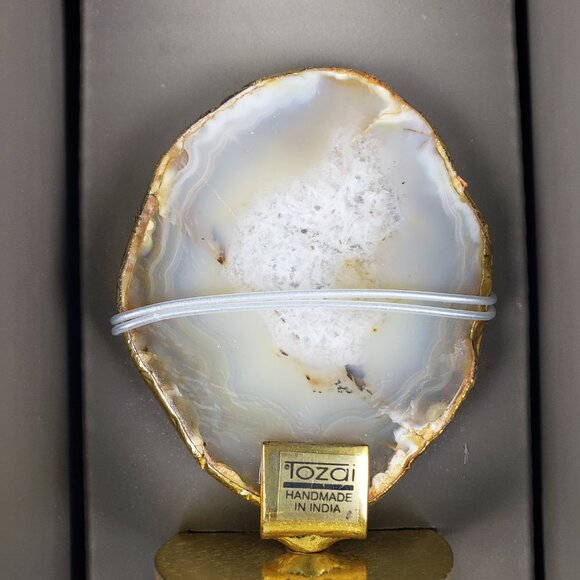 Tozai Home Unique Agate Wine Bottle Stopper NEW IN BOX - Picture 3 of 4